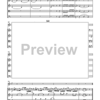 Concerto for Oboe in F Major, K. 313 for Oboe and String Quartet - Score