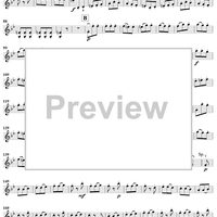 Violin Duet No. 7 in B-flat Major from "Twelve Easy Duets", Op. 10 - Violin 1