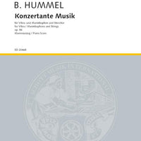 Konzertante Musik - Vocal/piano Score