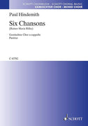 Six Chansons - Choral Score