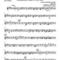 Hallelujah - from "Messiah", HWV 56 (introducing the Chorale "Ein' feste Burg") - Clarinet 2 in Bb