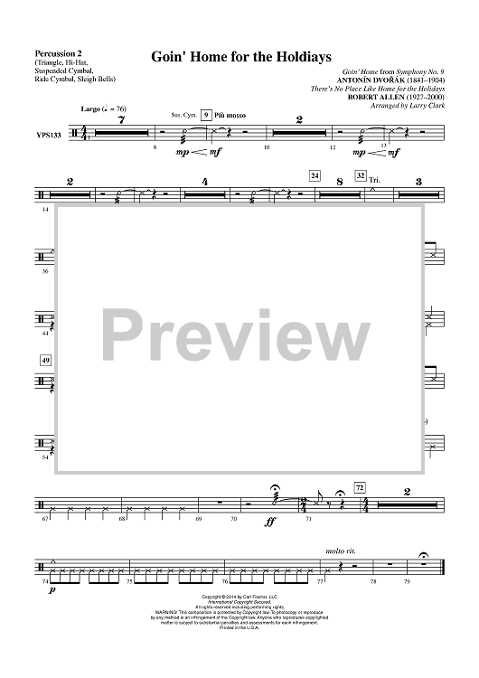 Goin' Home For the Holidays - Percussion 2