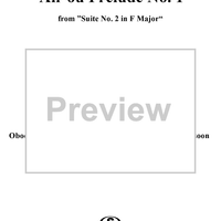 Air ou Prelude - No. 1 from "Suite No. 2 in F Major"