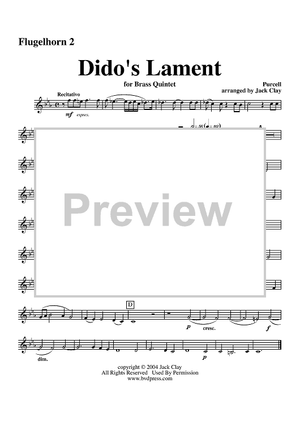 Dido's Lament - Flugelhorn 2