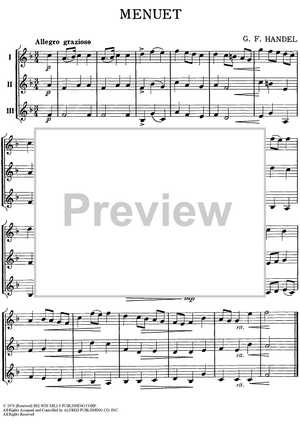 Menuet - Bb Tenor Saxophone, Baritone T.C.