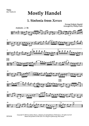 Mostly Handel - for String Trio - Viola
