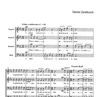 A planc cale il soreli - Score