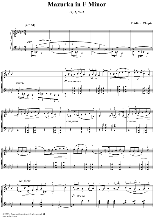 No. 7 in F Minor, Op. 7, No. 3