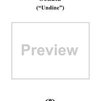 Sonata ("Undine"), op. 167 - Flute