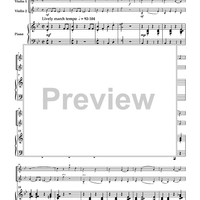 Anthems of America for Two Violins and Piano - Piano