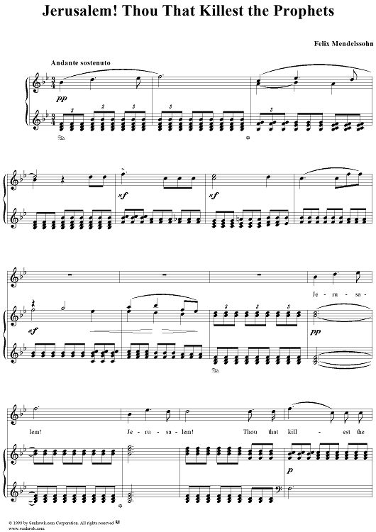 Jerusalem! Thou That Killest the Prophets