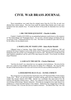Civil War Brass Journal - Score