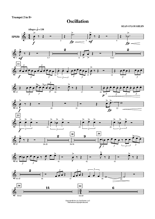 Oscillation - Trumpet 2 in Bb