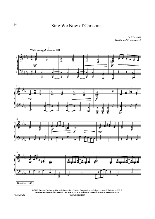 Sing We Now of Christmas