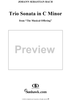 Trio Sonata in C Minor (from "The Musical Offering") - Piano Score