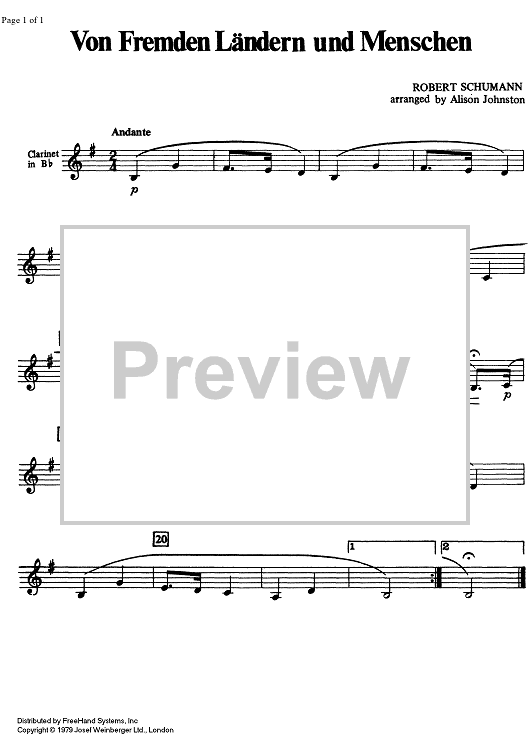 Elementary 2/1 - Von Fremden Ländern und Menschen - Clarinet