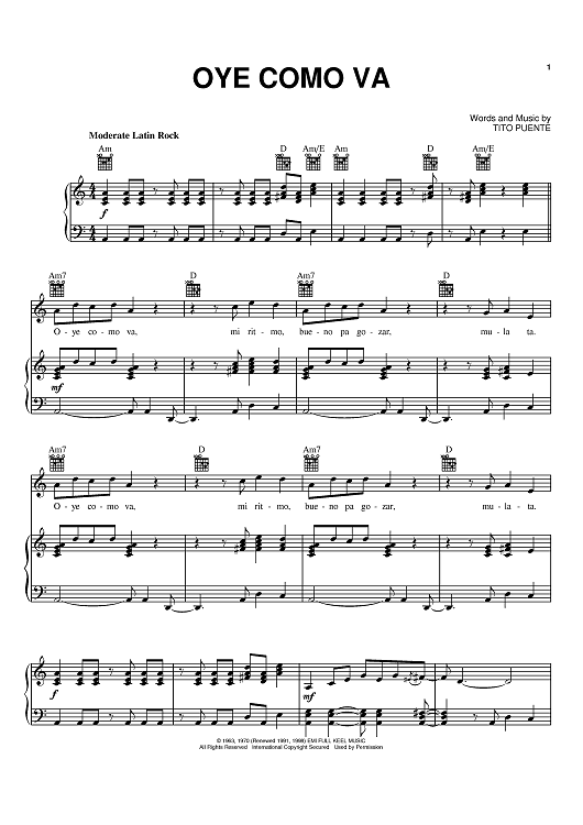 Oye Como Va