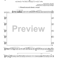 Two Madrigals, Vol. 7 - from Morley's "First Book of Madrigals to 4 Voices" (1594) - Trombone 1 (opt. F Horn)