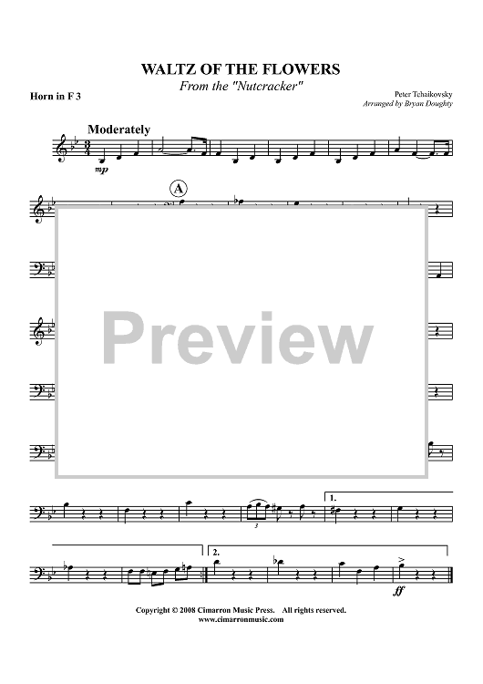 Waltz of the Flowers - From the "Nutcracker" - Horn 3 in F