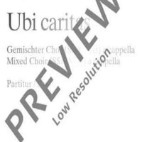 Ubi Caritas - Choral Score