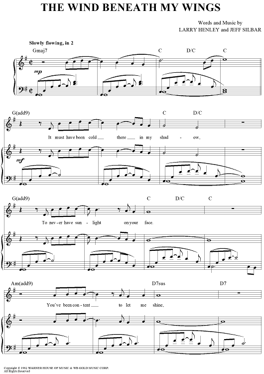 The Wind Beneath My Wings