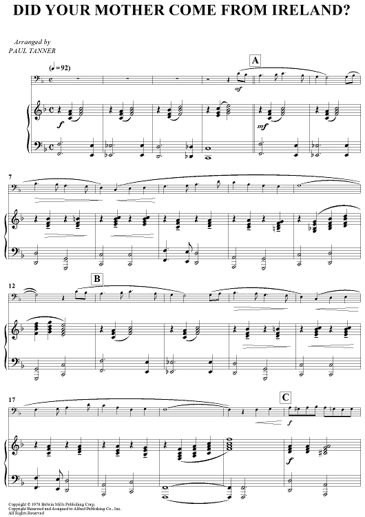 Did Your Mother Come From Ireland?