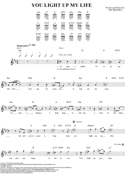 You Light Up My Life