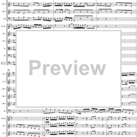 Brandenburg Concerto No. 1: Movement 1 - Score