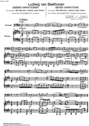 Variations on a Theme by Mozart - Score