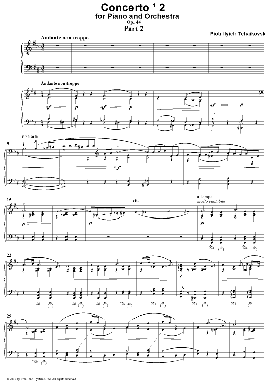 Concerto No. 2 for Piano and Orchestra, Part 2