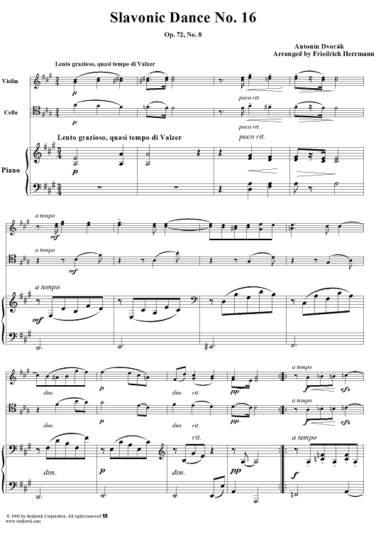 Slavonic Dance no. 16