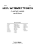 Aria: Without Words - Score