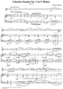 Clarinet Sonata No. 1 - Piano Score