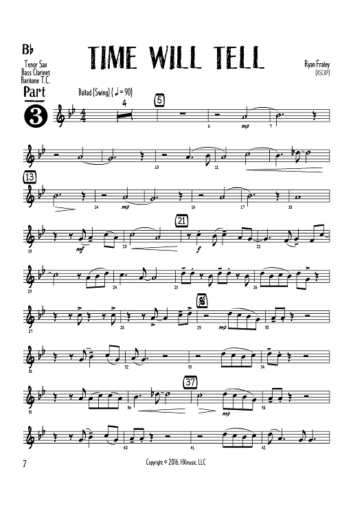 Time Will Tell - Bb Instruments Part 3