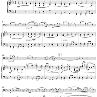 Cello Sonata No. 2 in G Minor, Movement 2 - Piano Score