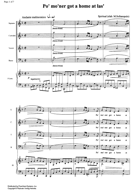 Po' Mo'ner got a Home at Las'