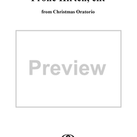 "Frohe Hirten, eilt", Aria, No. 15 from Christmas Oratorio, BWV248 - Flute or Violin