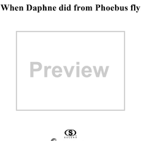 When Daphne Did from Phoebus Fly