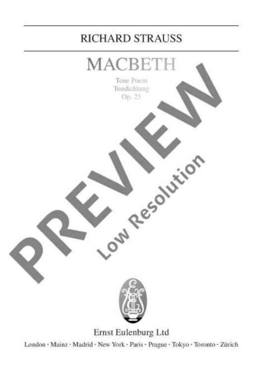 Macbeth - Full Score