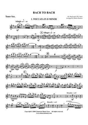 Bach to Bach - Tenor Sax