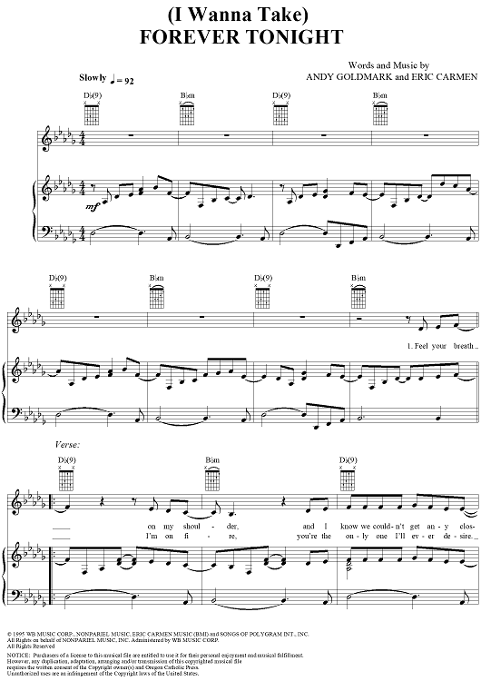 (I Wanna Take) Forever Tonight