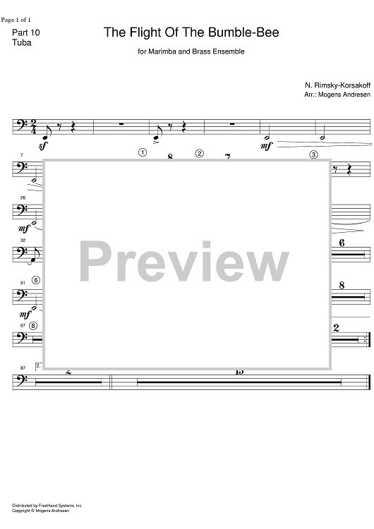 The Flight of the Bumble-Bee from "The Tale of Tsar Sultan" - Tuba