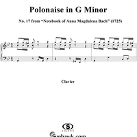 Polonaise in G minor from the Notebook of Anna Magdelena Bach