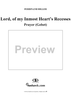Lord, of my Inmost Heart's Recesses, Prayer (Gebet)