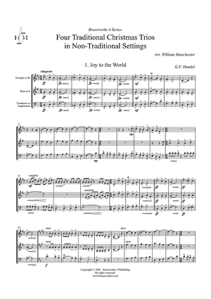 Four Traditional Christmas Trios In Non-Traditional Settings - Score