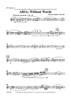 Aria: Without Words - Clarinet 1 in Bb