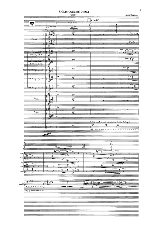 Violin Concerto No. 2 "Mani" - Full Score