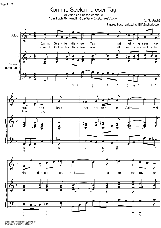 Kommt, Seelen, dieser Tag BWV 479