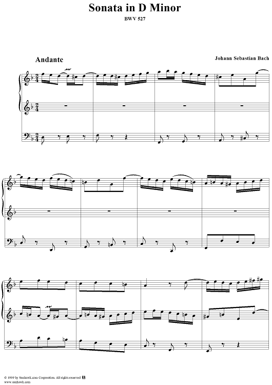 Sonata in D Minor, BWV 527