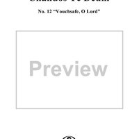 Chandos Te Deum in B-flat Major, HWV281: No. 12, Vouchsafe, O Lord